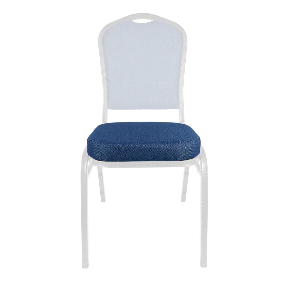 Chivari Navy Blue Fabric 2.5" Cushion for Crown, Dome and Square Banquet Chairs CUSH-BNQ-BLUF-ZF