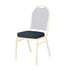 Chivari Navy Blue Fabric Pattern 2.5" Cushion for Crown, Dome and Square Banquet Chairs CUSH-BNQ-BLUFP-ZF