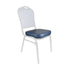 Chivari Navy Blue Vinyl 2.5" Cushion for Crown, Dome and Square Banquet Chairs CUSH-BNQ-BLUV-ZF