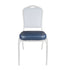 Chivari Navy Blue Vinyl 2.5" Cushion for Crown, Dome and Square Banquet Chairs CUSH-BNQ-BLUV-ZF