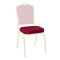 Chivari Burgundy Fabric 2.5" Cushion for Crown, Dome and Square Banquet Chairs CUSH-BNQ-BUF-ZF