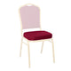 Chivari Burgundy Fabric 2.5" Cushion for Crown, Dome and Square Banquet Chairs CUSH-BNQ-BUF-ZF