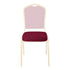 Chivari Burgundy Fabric 2.5" Cushion for Crown, Dome and Square Banquet Chairs CUSH-BNQ-BUF-ZF