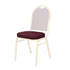Chivari Burgundy Fabric Pattern 2.5" Cushion for Crown, Dome and Square Banquet Chairs CUSH-BNQ-BUFP-ZF