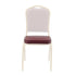 Chivari Burgundy Vinyl 2.5" Cushion for Crown, Dome and Square Banquet Chairs CUSH-BNQ-BUV-ZF