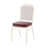 Chivari Burgundy Vinyl 2.5" Cushion for Crown, Dome and Square Banquet Chairs CUSH-BNQ-BUV-ZF