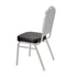 Chivari.com Replacement Black Vinyl 2.5" Cushion for Crown, Dome and Square Banquet Chairs CUSH-BNQ-BV-ZF