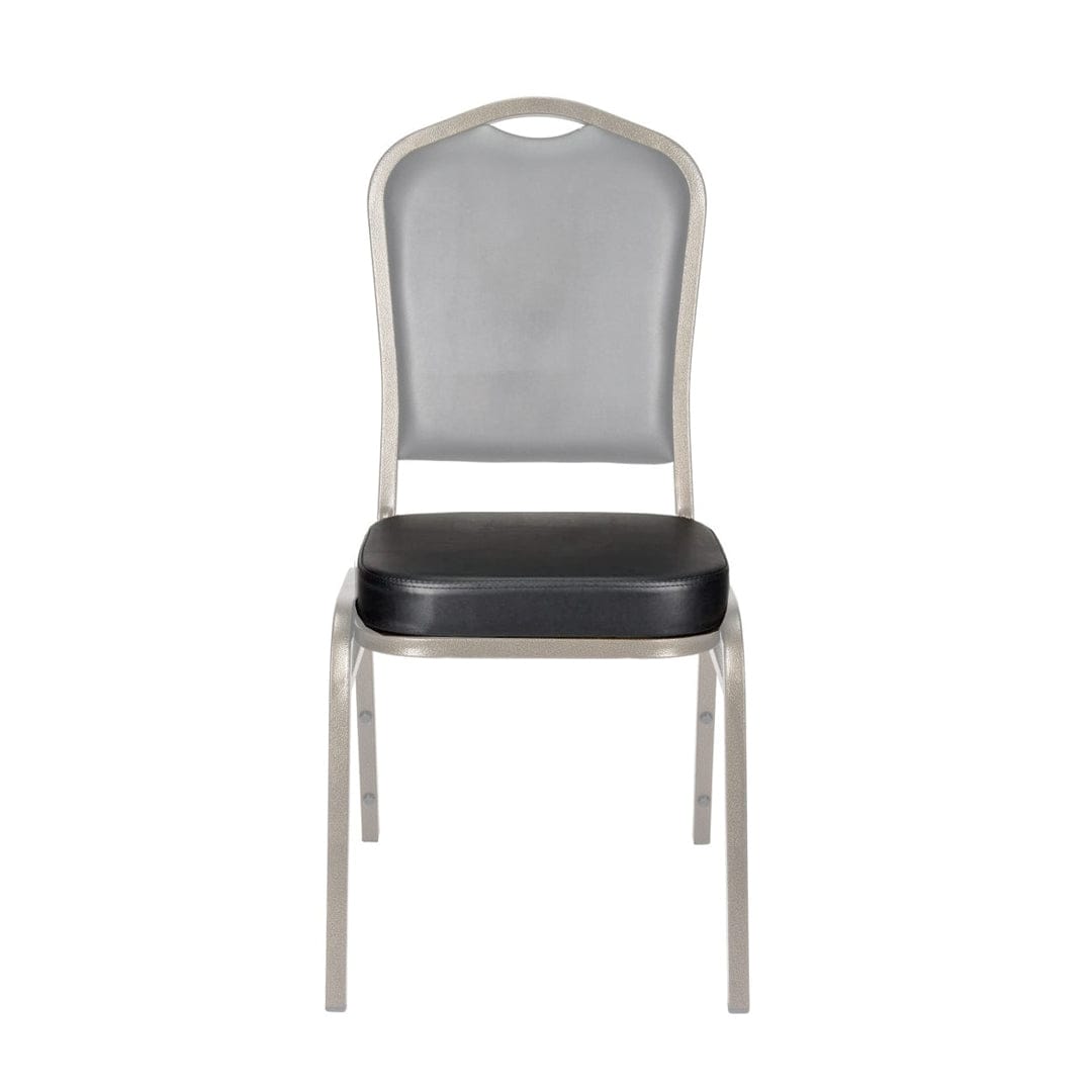 Chivari.com Replacement Black Vinyl 2.5" Cushion for Crown, Dome and Square Banquet Chairs CUSH-BNQ-BV-ZF