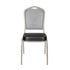 Chivari.com Replacement Black Vinyl 2.5" Cushion for Crown, Dome and Square Banquet Chairs CUSH-BNQ-BV-ZF