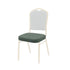 Chivari Green Fabric Pattern 2.5" Cushion for Crown, Dome and Square Banquet Chairs CUSH-BNQ-GPF-ZF