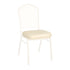 Chivari Ivory Vinyl Replacement 2.5" Cushion for Crown, Dome and Square Banquet Chairs CUSH-BNQ-IV-ZF
