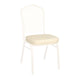 Chivari Ivory Vinyl Replacement 2.5" Cushion for Crown, Dome and Square Banquet Chairs CUSH-BNQ-IV-ZF