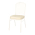 Chivari Ivory Vinyl Replacement 2.5" Cushion for Crown, Dome and Square Banquet Chairs CUSH-BNQ-IV-ZF