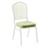 Chivari Sage Green Fabric 2.5" Cushion for Crown, Dome and Square Banquet Chairs CUSH-BNQ-SGF-ZF