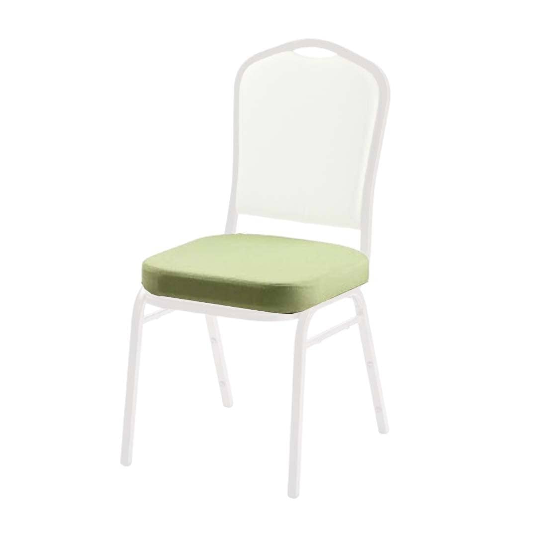 Chivari Sage Green Fabric 2.5" Cushion for Crown, Dome and Square Banquet Chairs CUSH-BNQ-SGF-ZF
