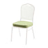 Chivari Sage Green Fabric 2.5" Cushion for Crown, Dome and Square Banquet Chairs CUSH-BNQ-SGF-ZF