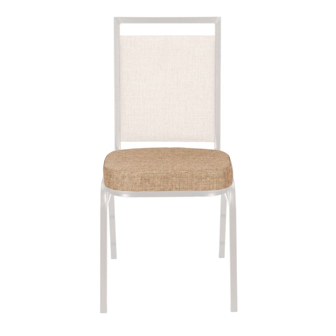 Chivari Tan Fabric 2.5" Cushion for Crown, Dome and Square Banquet Chairs CUSH-BNQ-TF-ZF