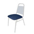 Chivari Navy Blue with Gold Dot fabric Replacement 1.5" Cushion for Trapezoid Banquet Chair CUSH-BNQ-TRP-BLUFGD-ZF