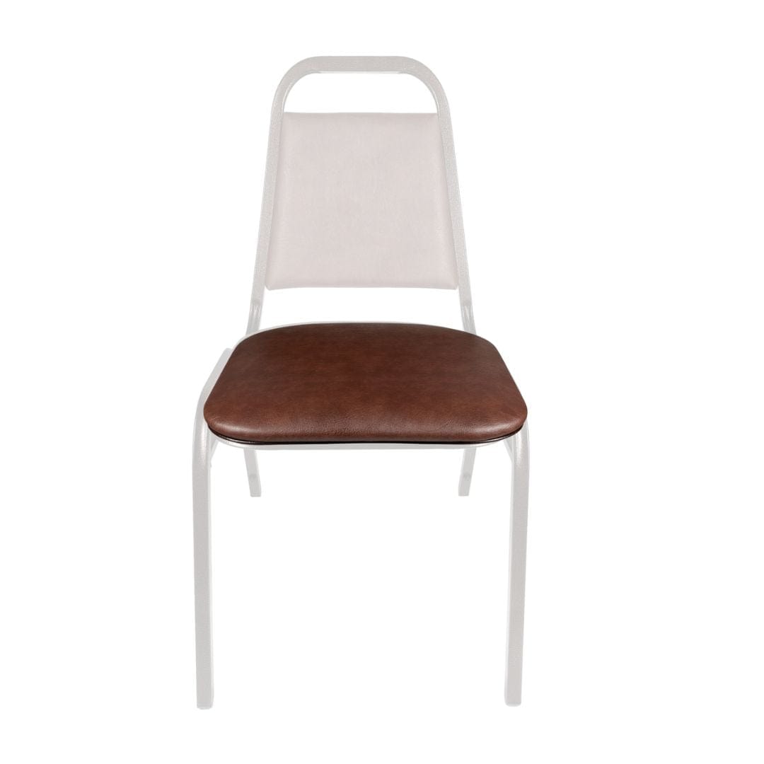 Chivari Brown Vinyl Replacement 1.5" Cushion for Trapezoid Banquet Chair CUSH-BNQ-TRP-BRV
