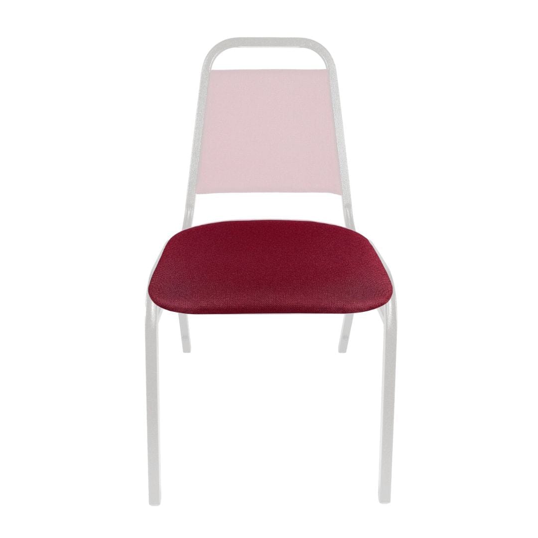 Chivari Burgundy Fabric Replacement 1.5" Cushion for Trapezoid Banquet Chair CUSH-BNQ-TRP-BUF-ZF