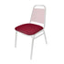 Chivari Burgundy Fabric Replacement 1.5" Cushion for Trapezoid Banquet Chair CUSH-BNQ-TRP-BUF-ZF