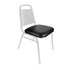 Chivari Black Vinyl Replacement 1.5" Cushion for Trapezoid Banquet Chair CUSH-BNQ-TRP-BV