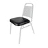 Chivari Black Vinyl Replacement 1.5" Cushion for Trapezoid Banquet Chair CUSH-BNQ-TRP-BV