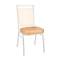 Chivari Tan Vinyl 2.5" Cushion for Crown, Dome and Square Banquet Chairs CUSH-BNQ-TV-ZF