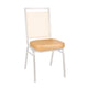 Chivari Tan Vinyl 2.5" Cushion for Crown, Dome and Square Banquet Chairs CUSH-BNQ-TV-ZF