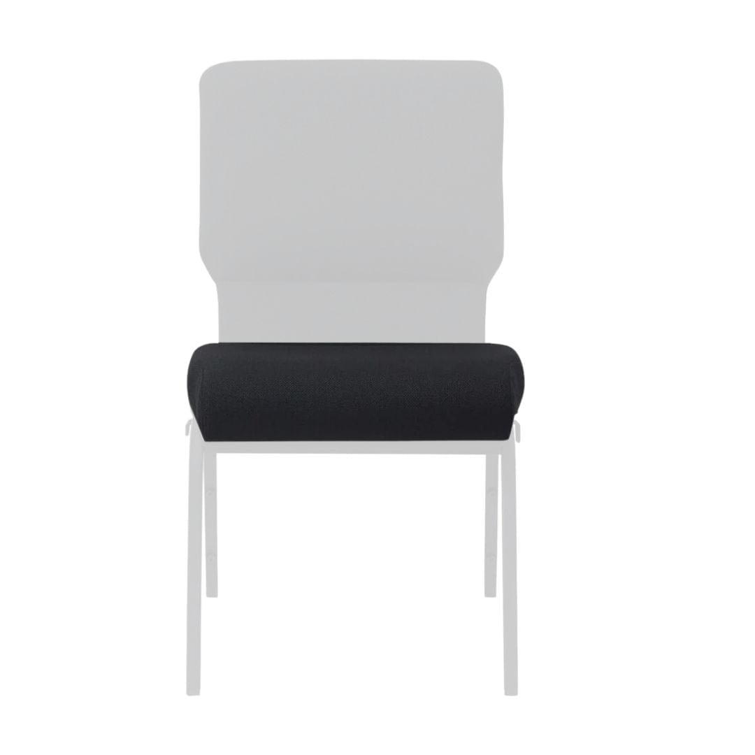 Chivari Black 18.5" Fabric Church Chair Seat Cushion Replacement CUSH-CH18STB-ZF