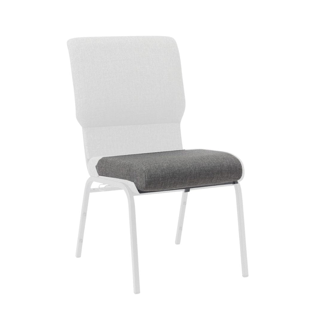 Chivari Gray 18.5" Fabric Church Chair Seat Cushion Replacement CUSH-CH18STGR-ZF