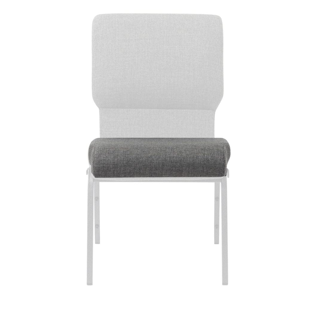 Chivari Gray 18.5" Fabric Church Chair Seat Cushion Replacement CUSH-CH18STGR-ZF