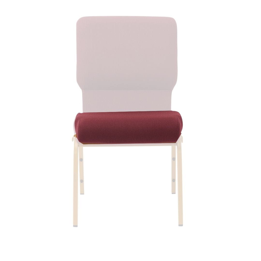 Chivari Maroon 18.5" Fabric Church Chair Seat Cushion Replacement CUSH-CH18STM-ZF