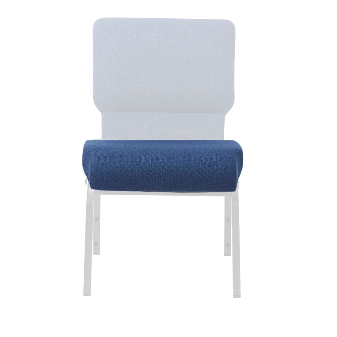 Chivari Indigo 20.5" Fabric Church Chair Replacement Seat Cushion CUSH-CH20BKIM-ZF