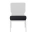 Chivari Black Fabric 20.5" Church Chair Replacement Seat Cushion CUSH-CH20STB-ZF