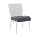 Chivari Dark Gray Fabric 20.5" Church Chair Replacement Seat Cushion CUSH-CH20STDGR-ZF