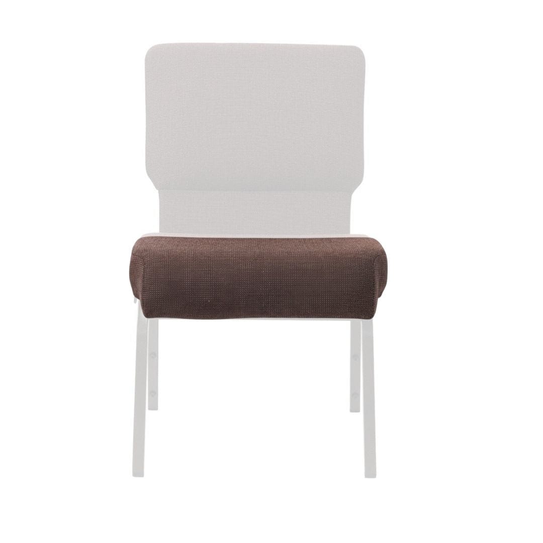 Chivari Espresso Fabric 20.5" Church Chair Replacement Seat Cushion CUSH-CH20STE-ZF