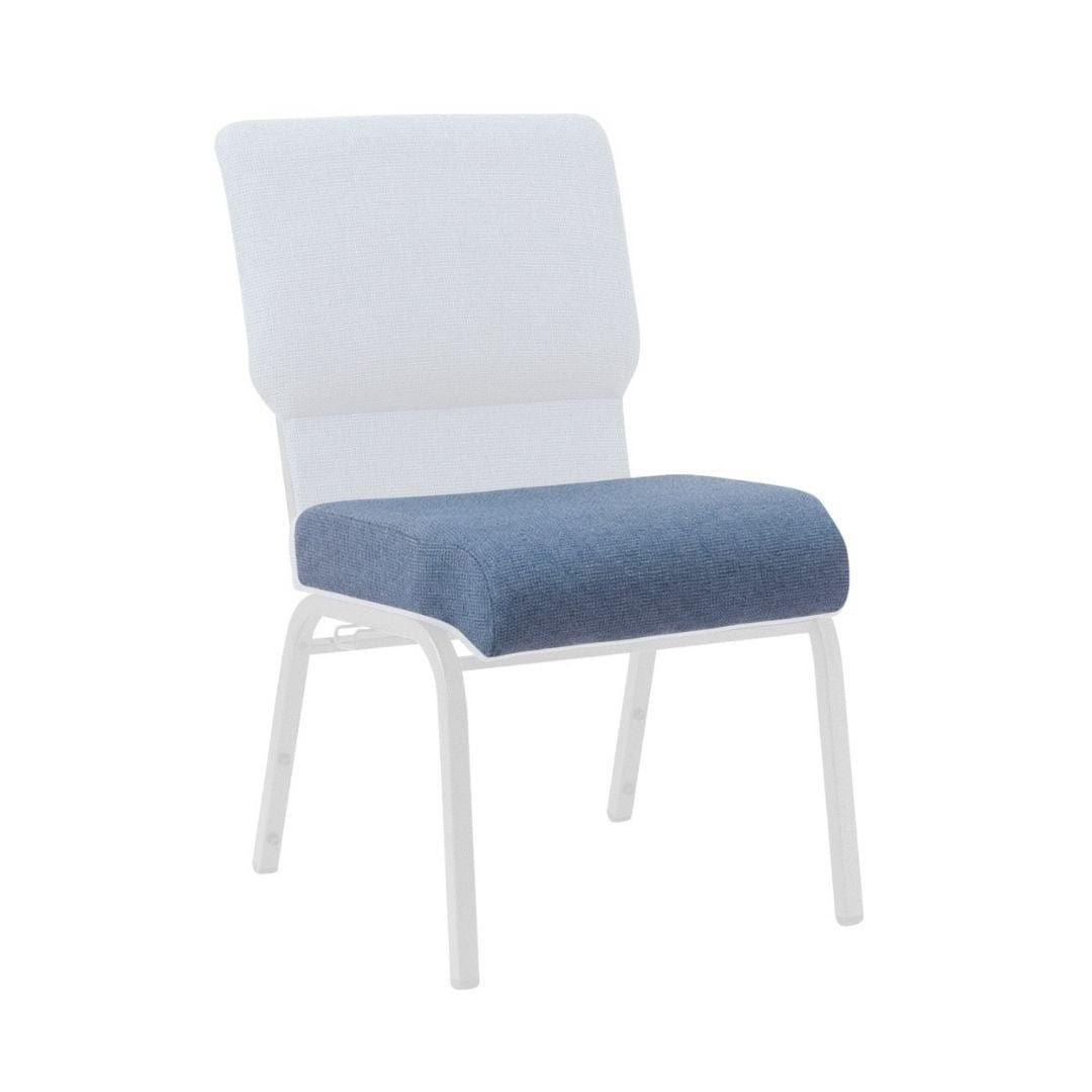 Chivari Light Blue 20.5" Church Chair Replacement Seat Cushion CUSH-CH20STLBL-ZF