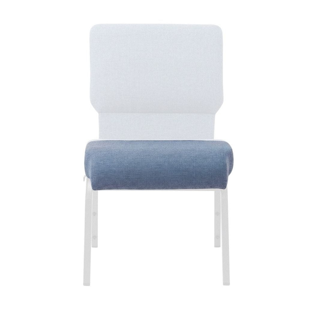 Chivari Light Blue 20.5" Church Chair Replacement Seat Cushion CUSH-CH20STLBL-ZF