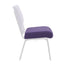 Chivari Purple Fabric 20.5" Church Chair Replacement Seat Cushion CUSH-CH20STPU-ZF