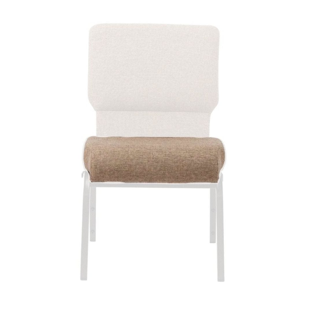 Chivari Tan Fabric 20.5" Church Chair Replacement Seat Cushion CUSH-CH20STT-ZF