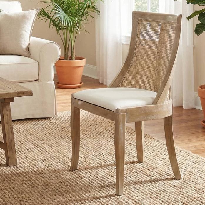 Chivari White Fabric Cushion for Hampton Chair CUSH-HPTN-WHIF-ZG