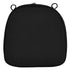 Chivari Black with Black Piping 2.5" Thick Chair Cushion - World's Best Cushions CUSHBST-BB-AX-T