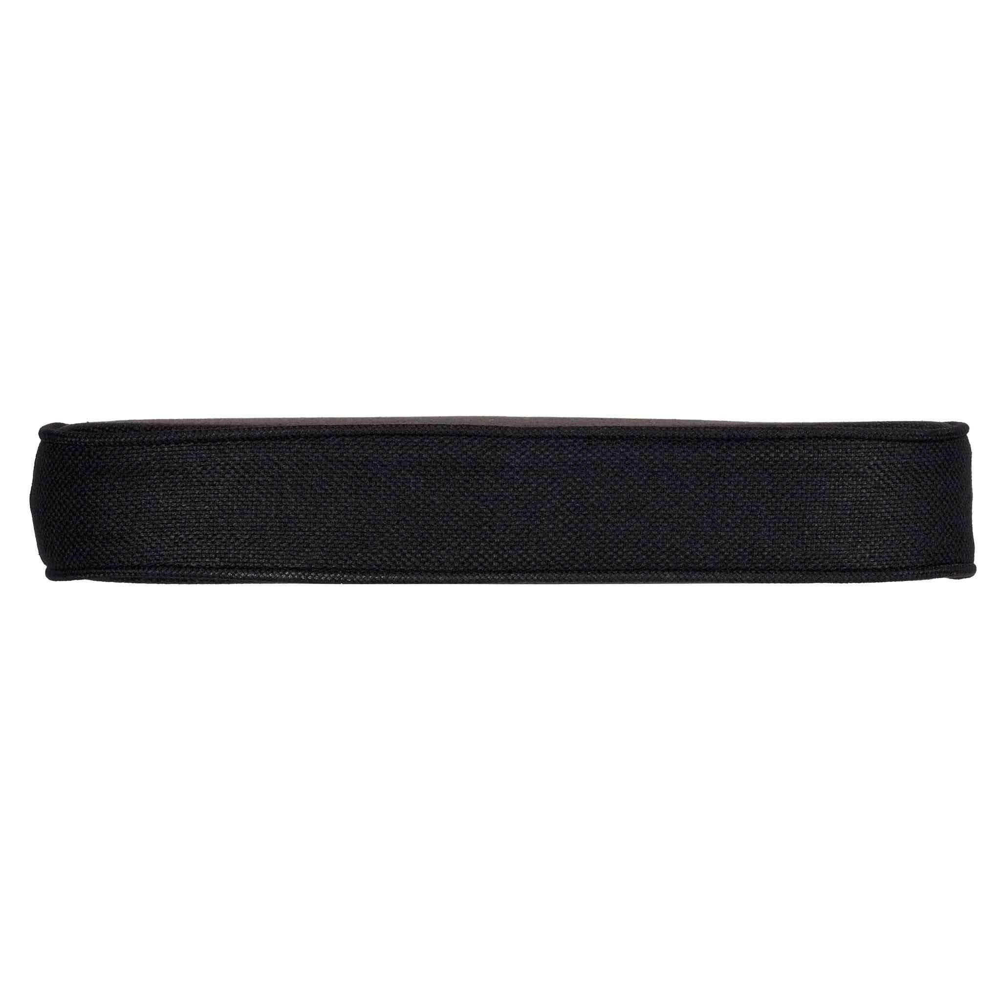 Chivari Black with Black Piping 2.5" Thick Chair Cushion - World's Best Cushions CUSHBST-BB-AX-T