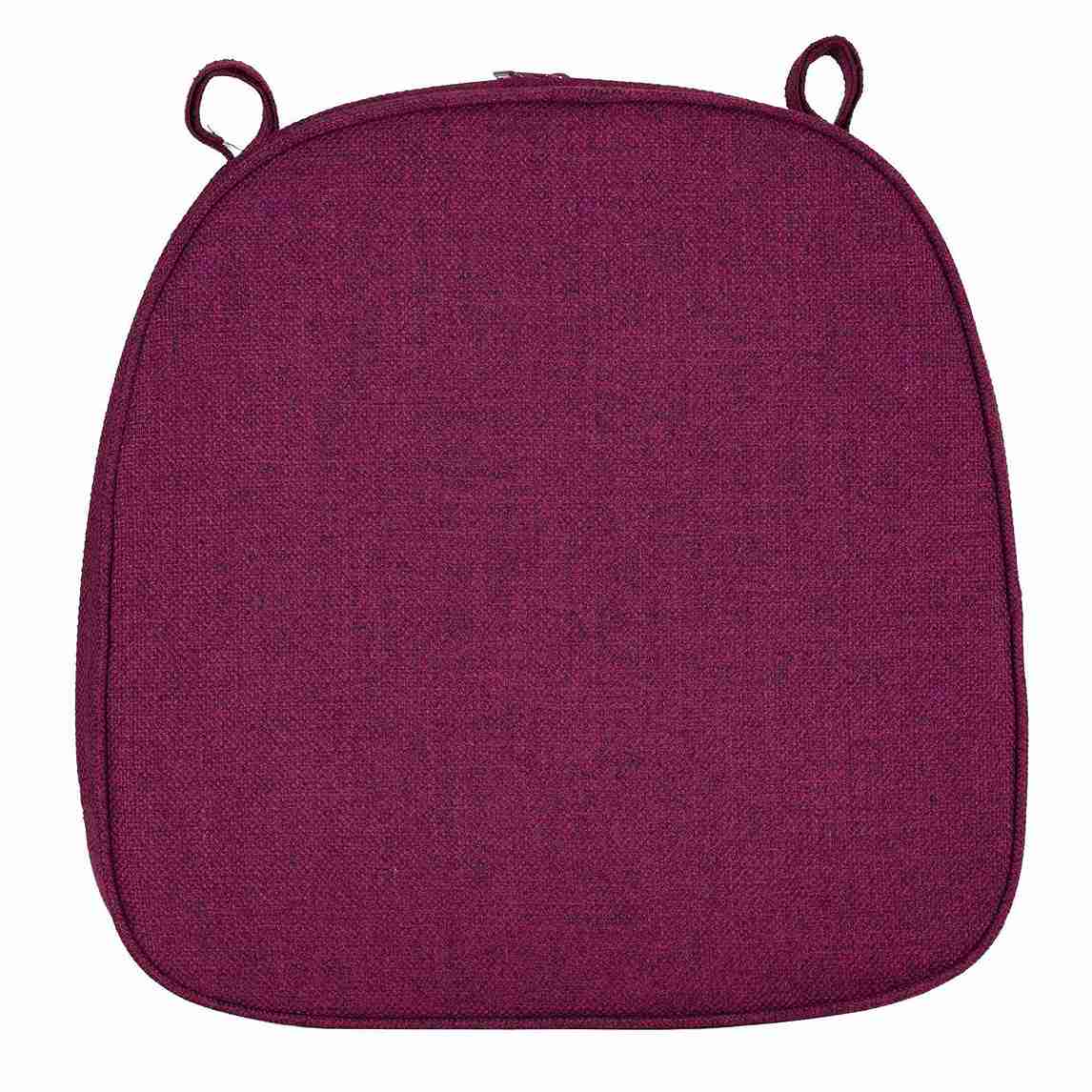Chivari Burgundy with Burgundy Piping 2.5" Thick Chair Cushion - World's Best Cushions CUSHBST-BGBG-AX-T