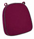 Chivari Burgundy with Dark Gray Piping 2.5" Thick Chair Cushion - World's Best Cushions CUSHBST-BGDGR-AX-T