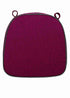 Chivari Burgundy with Dark Gray Piping 2.5" Thick Chair Cushion - World's Best Cushions CUSHBST-BGDGR-AX-T