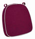 Chivari Burgundy with Gray Piping 2.5" Thick Chair Cushion - World's Best Cushions CUSHBST-BGGR-AX-T