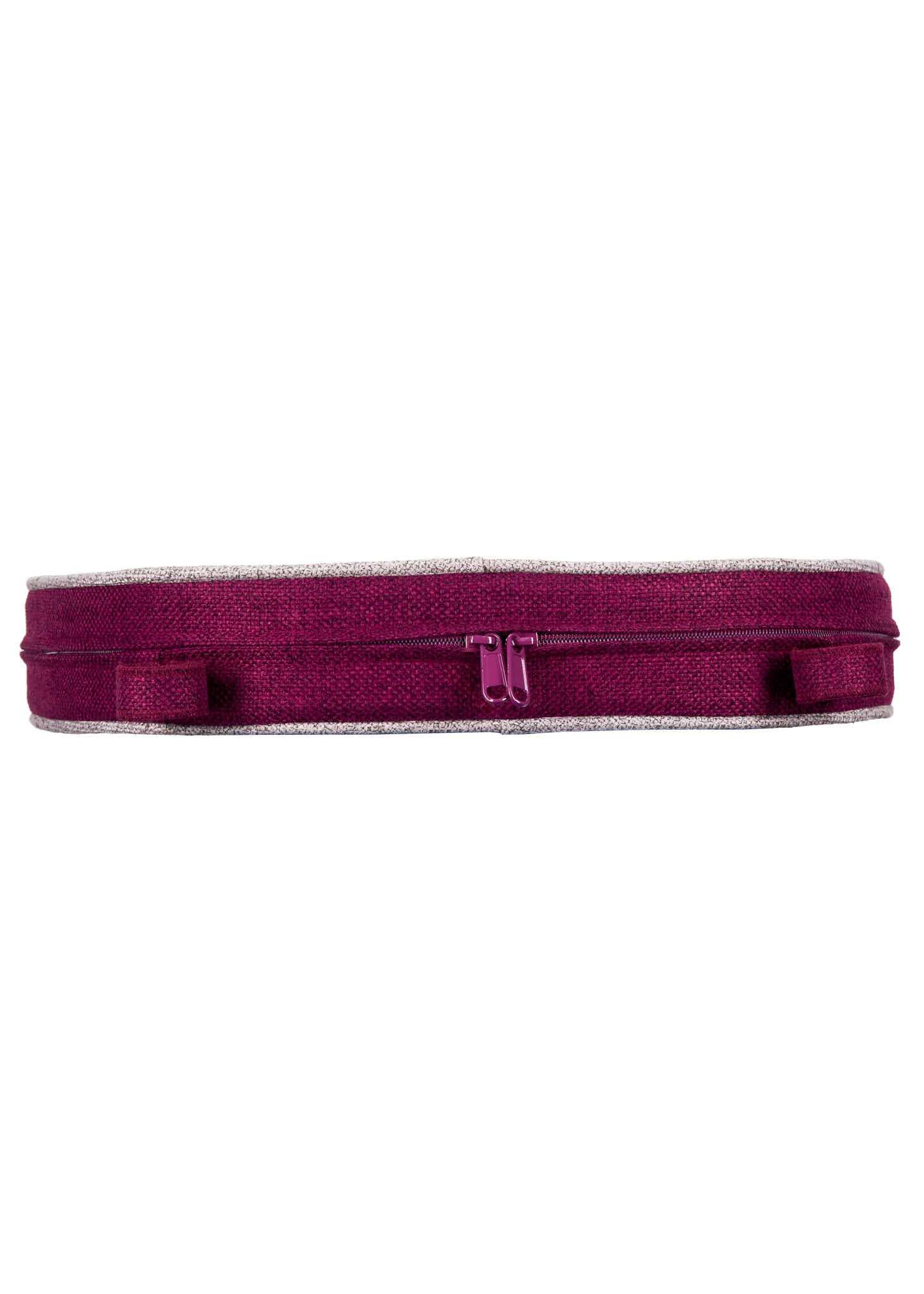 Chivari Burgundy with Gray Piping 2.5