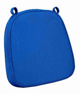 Royal Blue with Royal Blue Piping 2.5" Thick Chair Cushion - World's Best Cushions